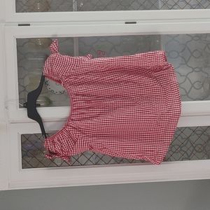 Finn & Grace red plaid top